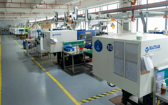 Plastic injection moulding services with modern machines, automated production lines, and high-volume manufacturing capability.