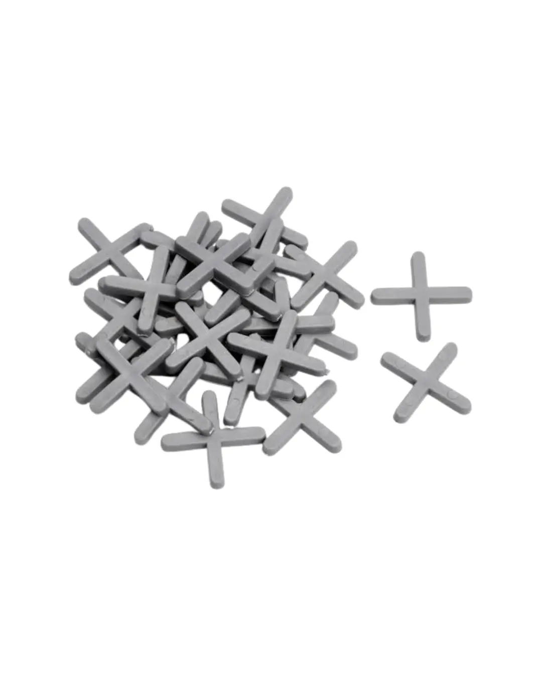 Plastic tile spacers for maintaining uniform gaps and perfect tile alignment