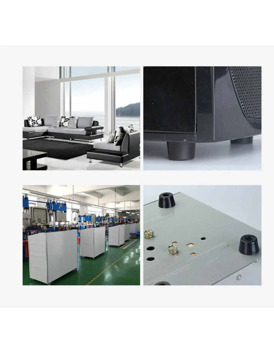 Furniture buffers used under chairs and tables to protect floors and reduce noise