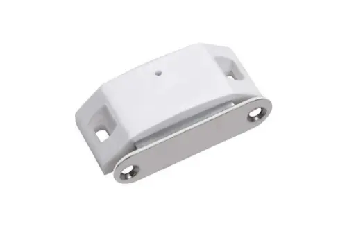 Magnetic door holder for cabinets and wardrobes ensuring secure and silent closing