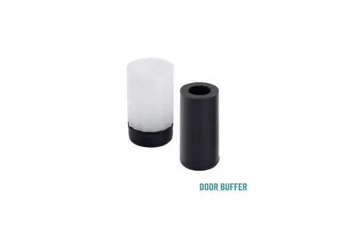 Plastic door silencers for reducing noise and preventing door slamming