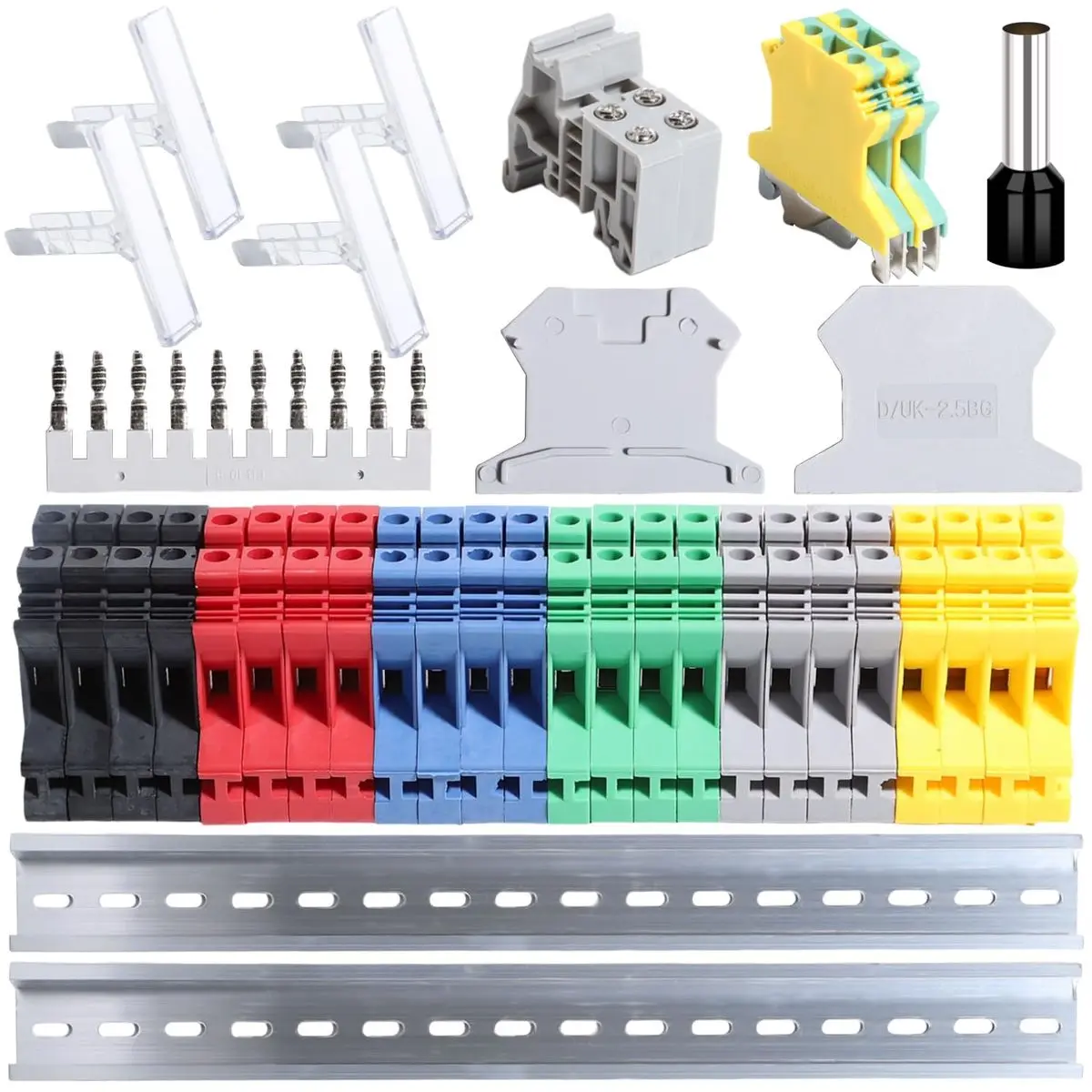 Electrical connectors and components made from durable plastic materials