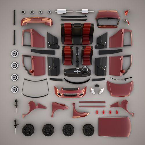 Injection moulded plastic automotive components for high-performance applications