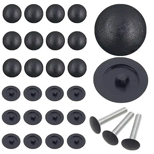 Plastic caps and components used in automotive and hardware applications