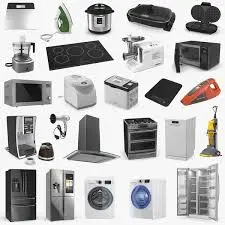 Injection moulded plastic components used in home appliances and consumer durables