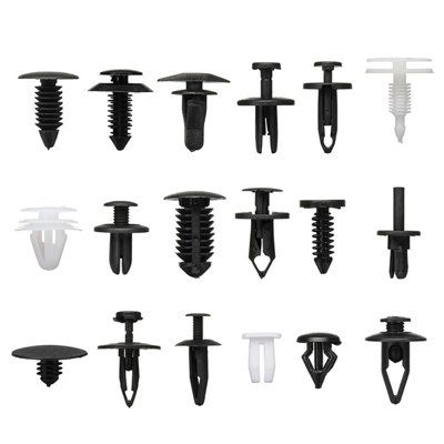 Injection moulded plastic fasteners and industrial components