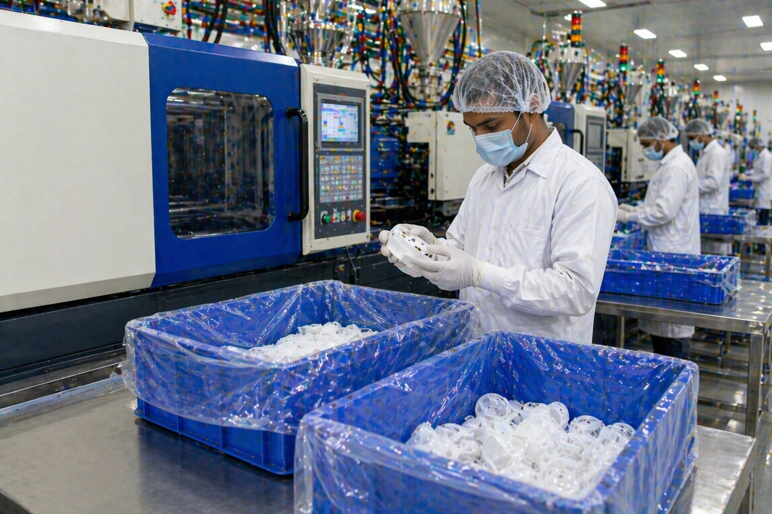 Production process of plastic components for consumer durables