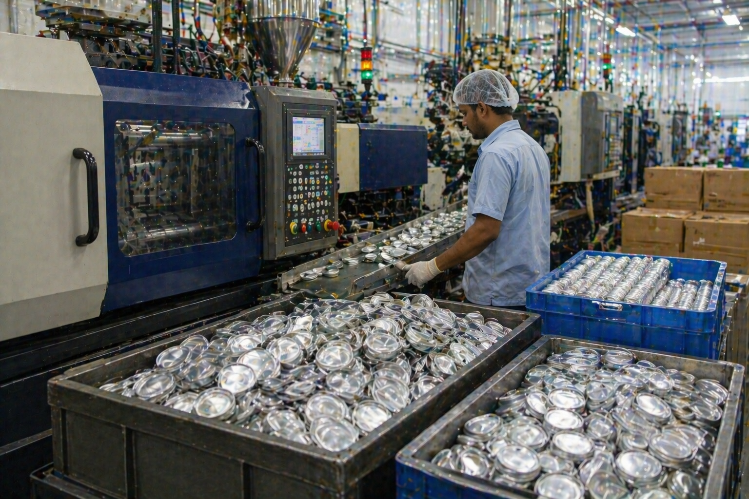 Plastic packaging manufacturing process for FMCG products