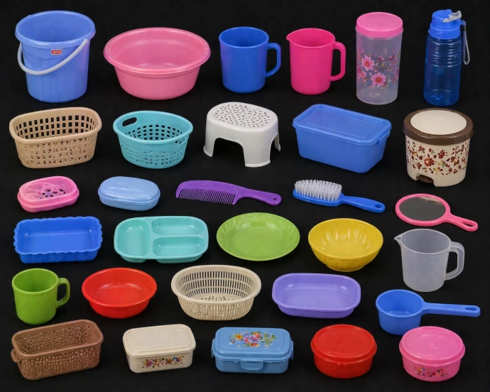 Various plastic closures used in consumer goods packaging