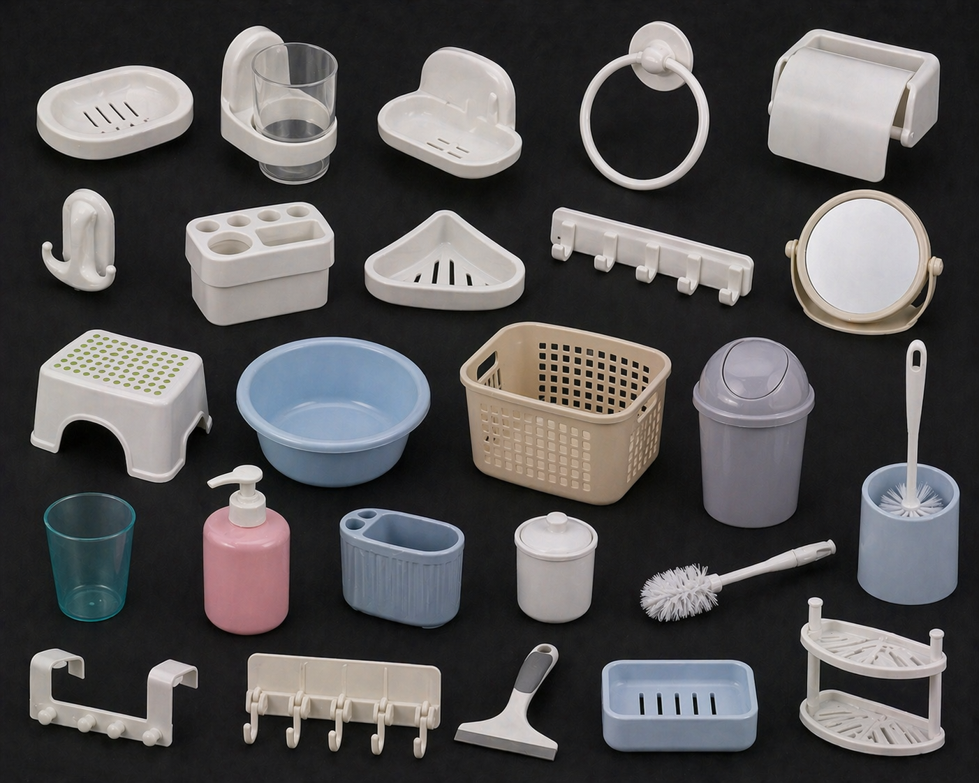 Plastic caps and closures for packaging household and FMCG products