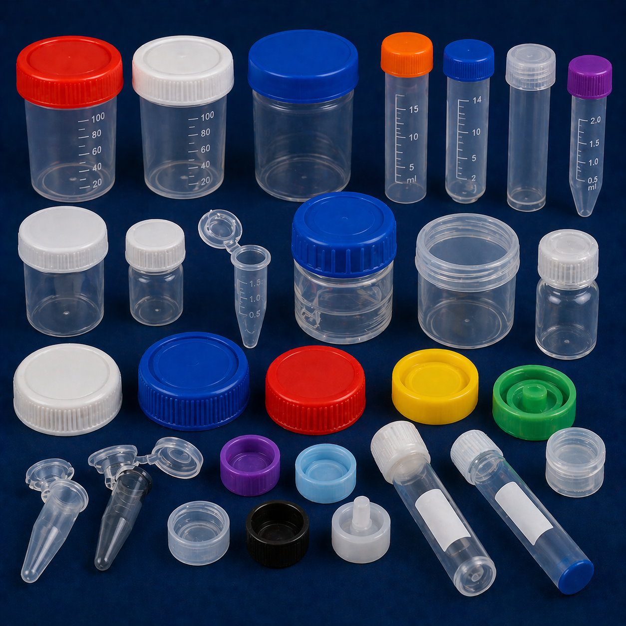 Plastic caps and closures for pharmaceutical and healthcare packaging