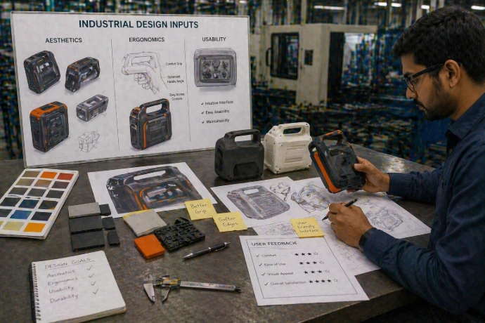 Design review meeting for product development and engineering validation