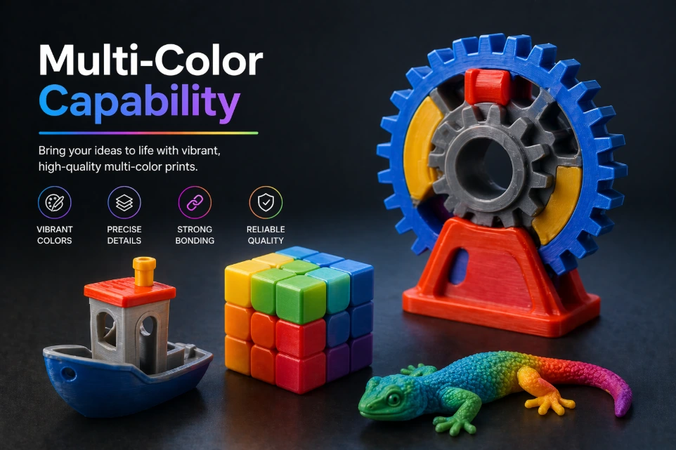 3D printed prototype parts for product design and testing