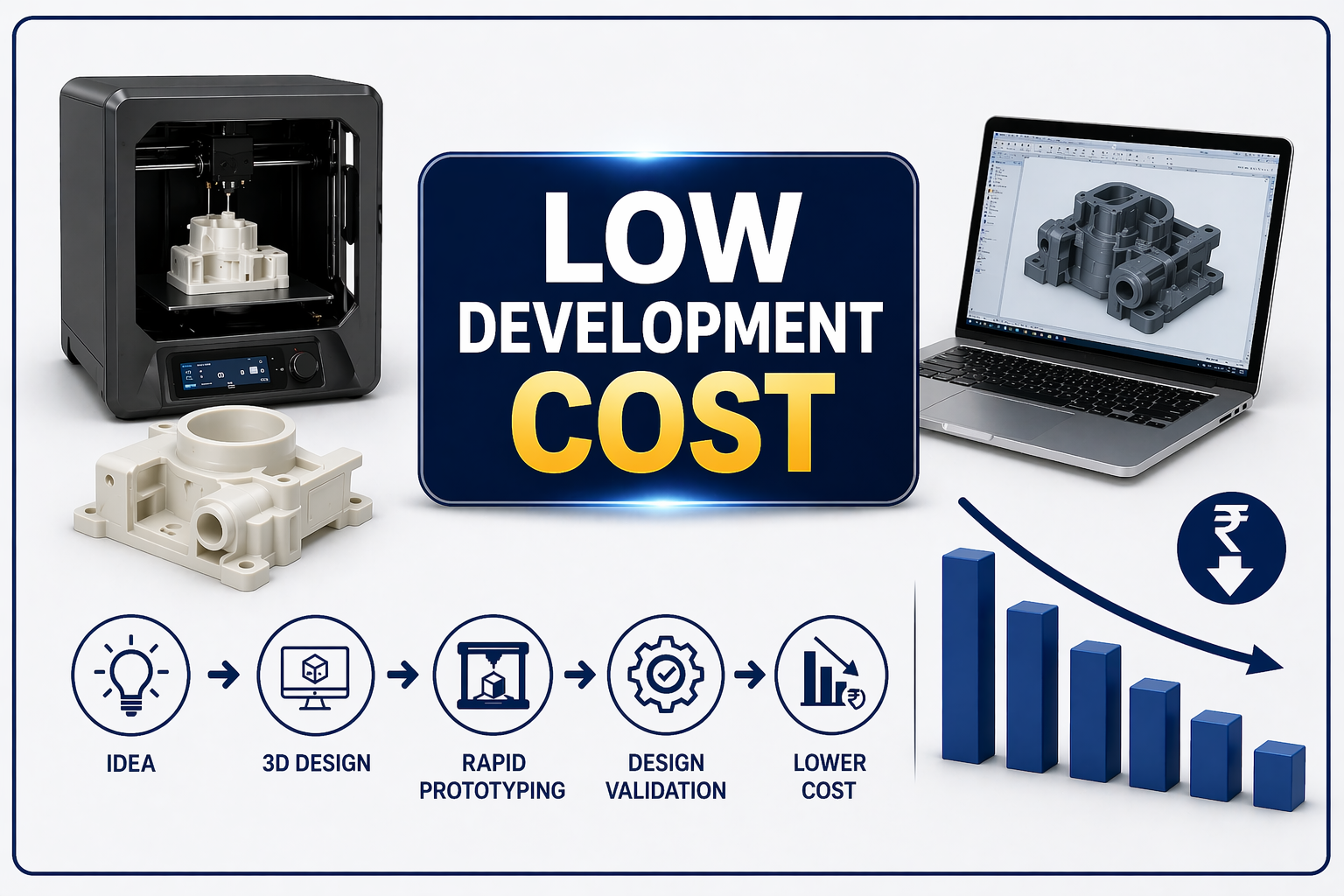 Rapid prototyping process reducing cost and improving efficiency