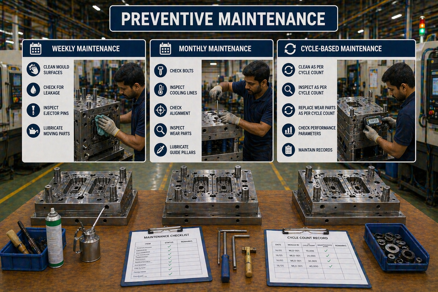 CNC machining process for precision mould manufacturing