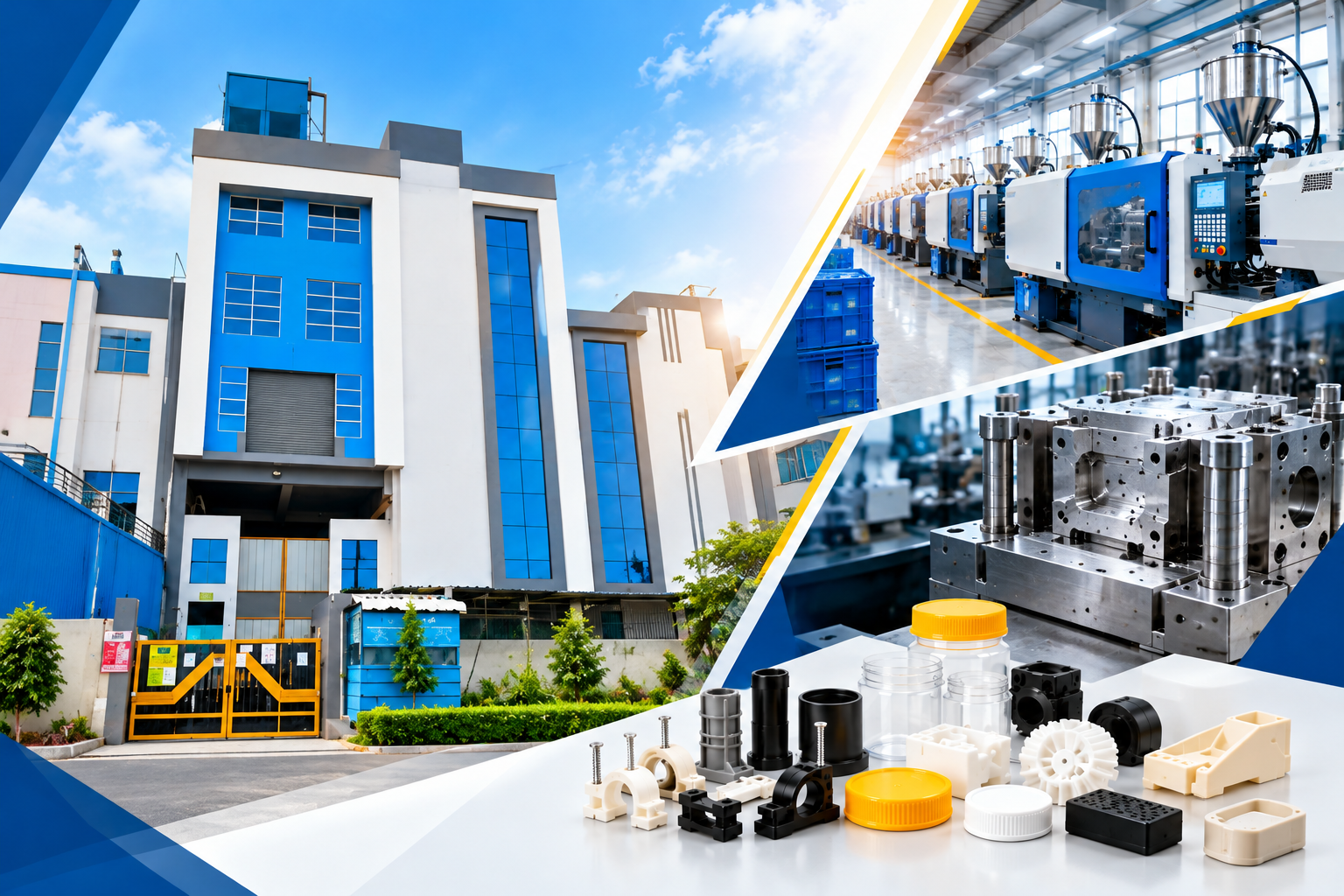 Modern manufacturing facility and industrial production environment