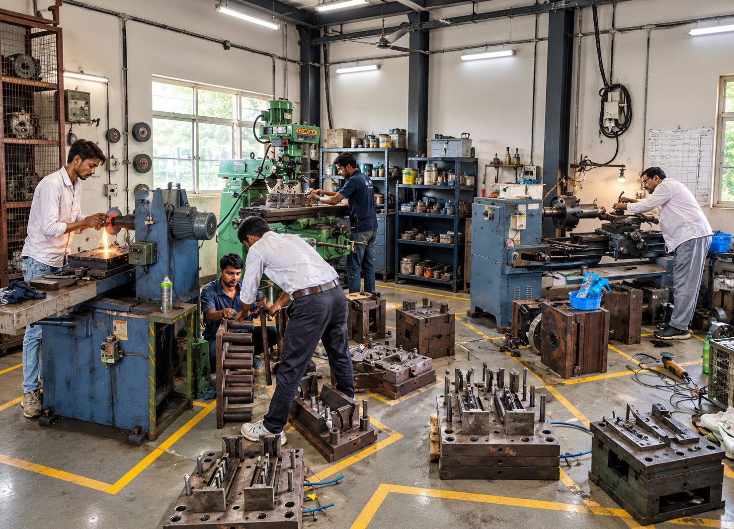 Plast Mould India tool room and mould maintenance facility